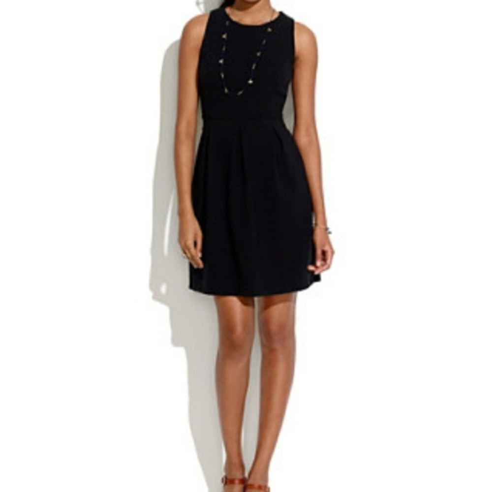 Madewell Black Half Moon Dress